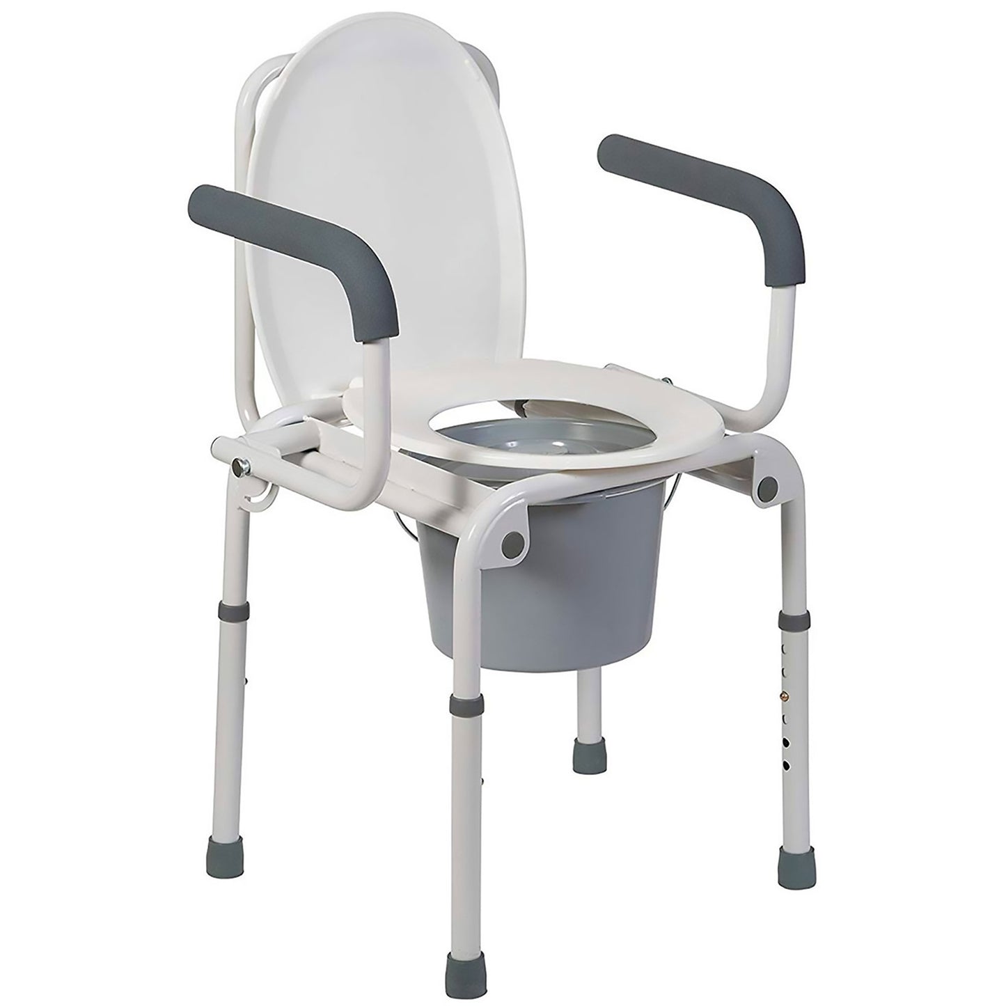 Mabis® Drop-Arm Steel Commode