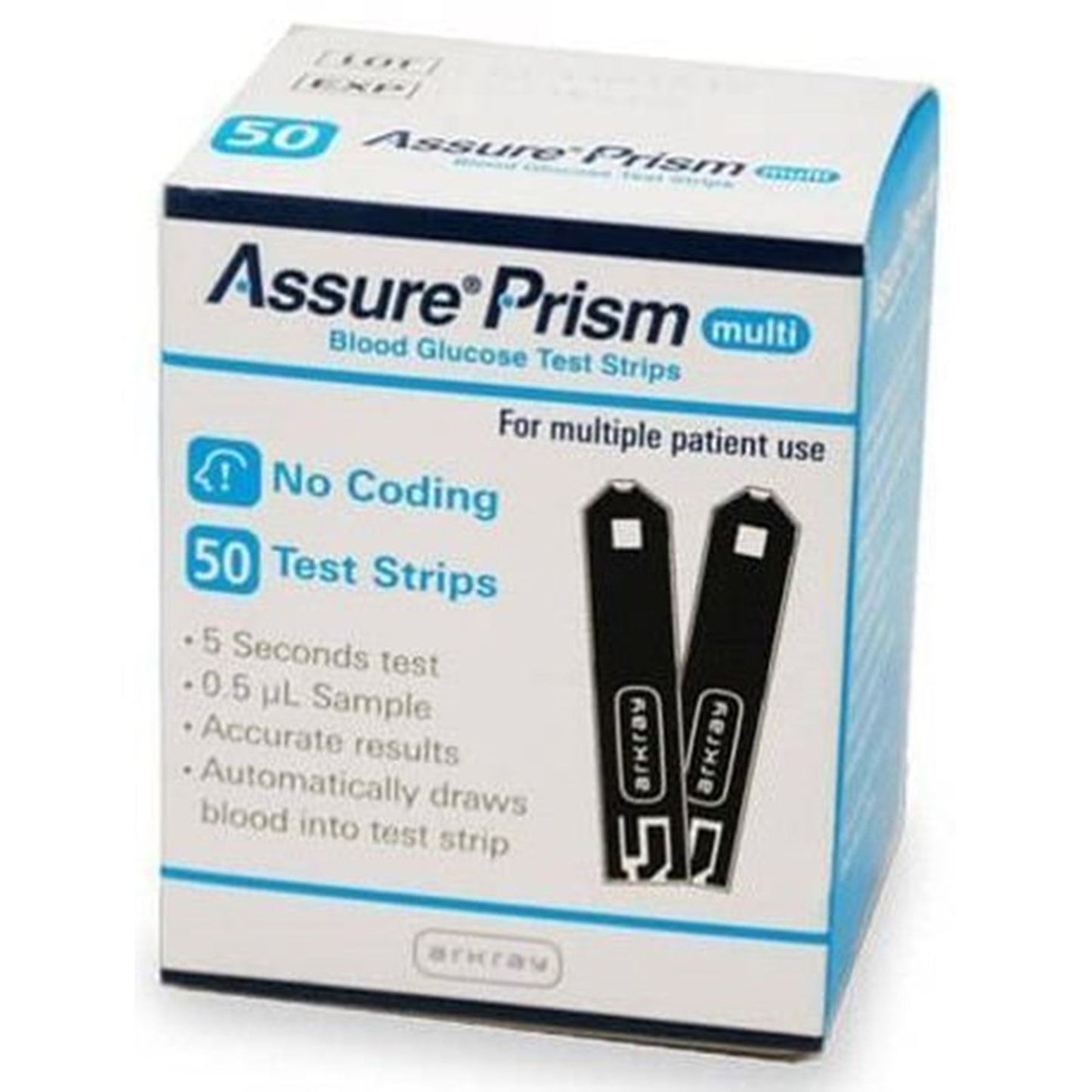 Assure Prism Multi Blood Glucose Test Strips, 50 ct