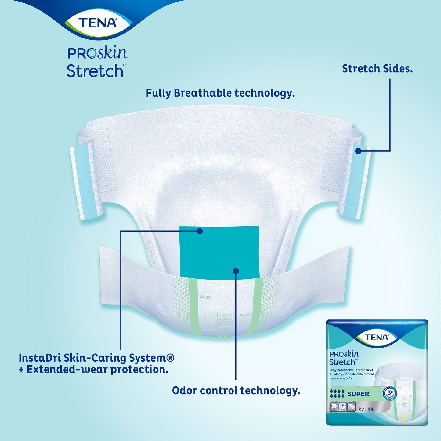 Tena® Stretch™ Bariatric Super Incontinence Brief, 8 ct