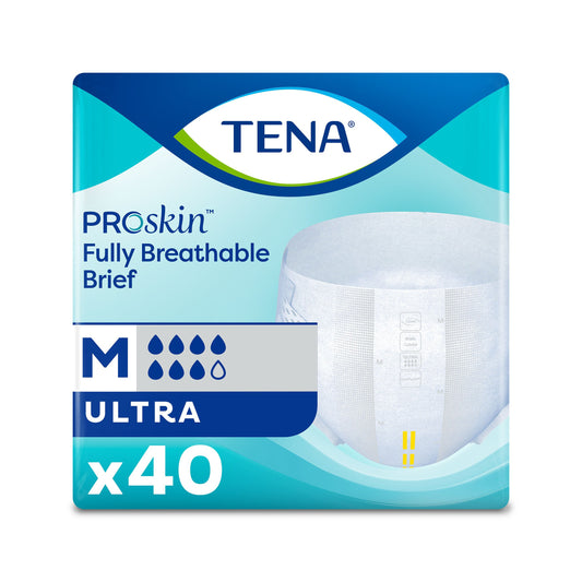 Tena® Ultra Incontinence Brief, Medium, 80 ct
