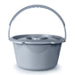 McKesson Commode Bucket With Metal Handle And Cover, 7-1/2 Quart, Gray, 12 buckets