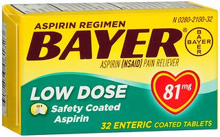 Bayer® Low Dose Aspirin, 32 ct