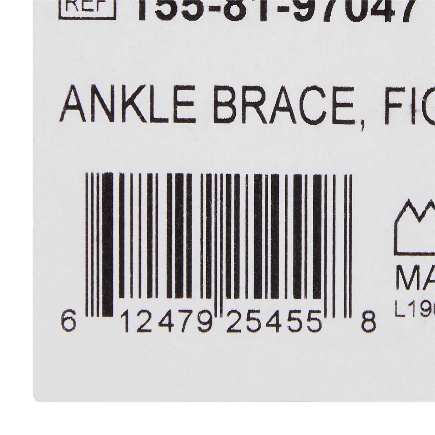 McKesson Low Profile / Open Heel / Open Toe Ankle Brace, Large