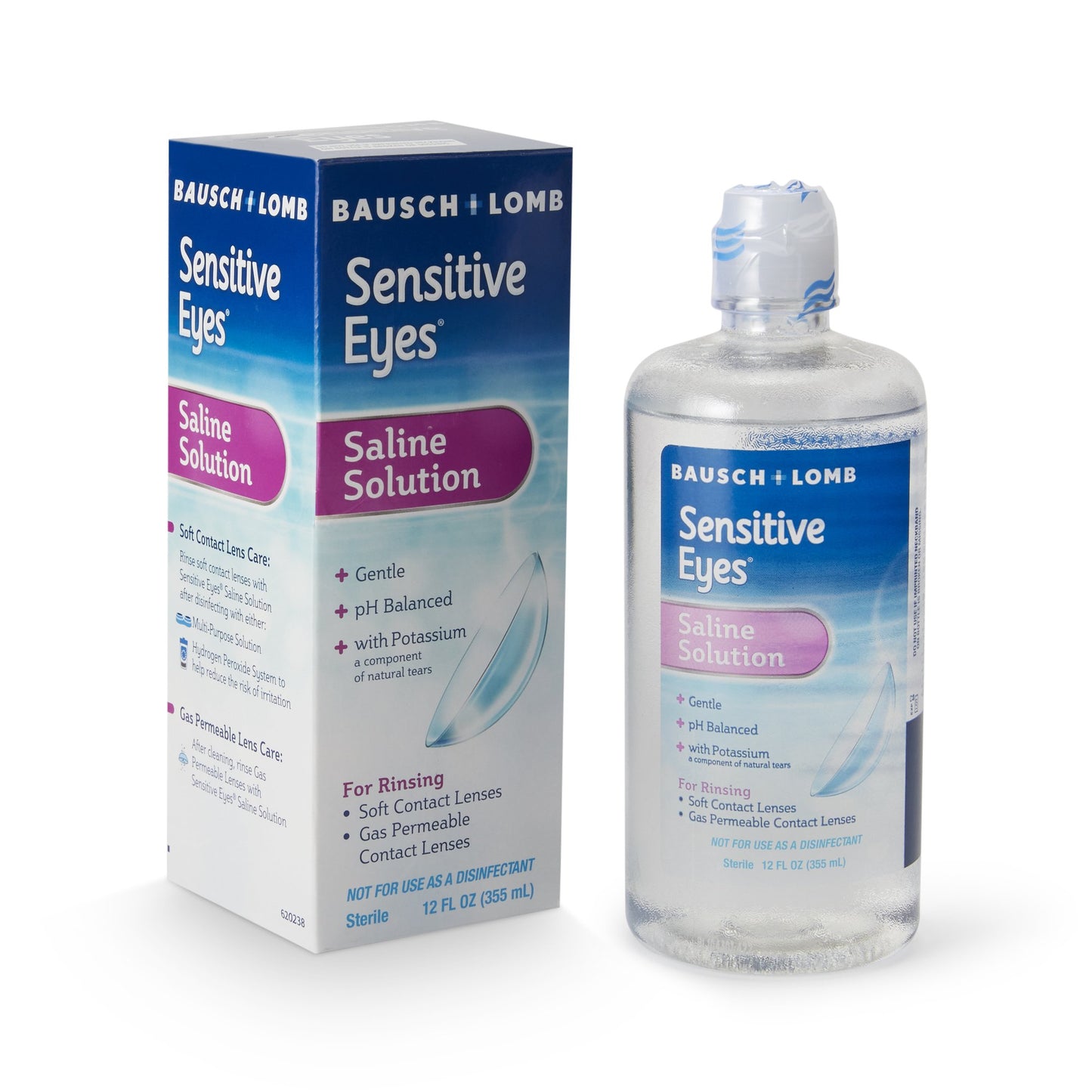 Sensitive Eyes® Plus Contact Lens Solution, 12-ounce Bottle