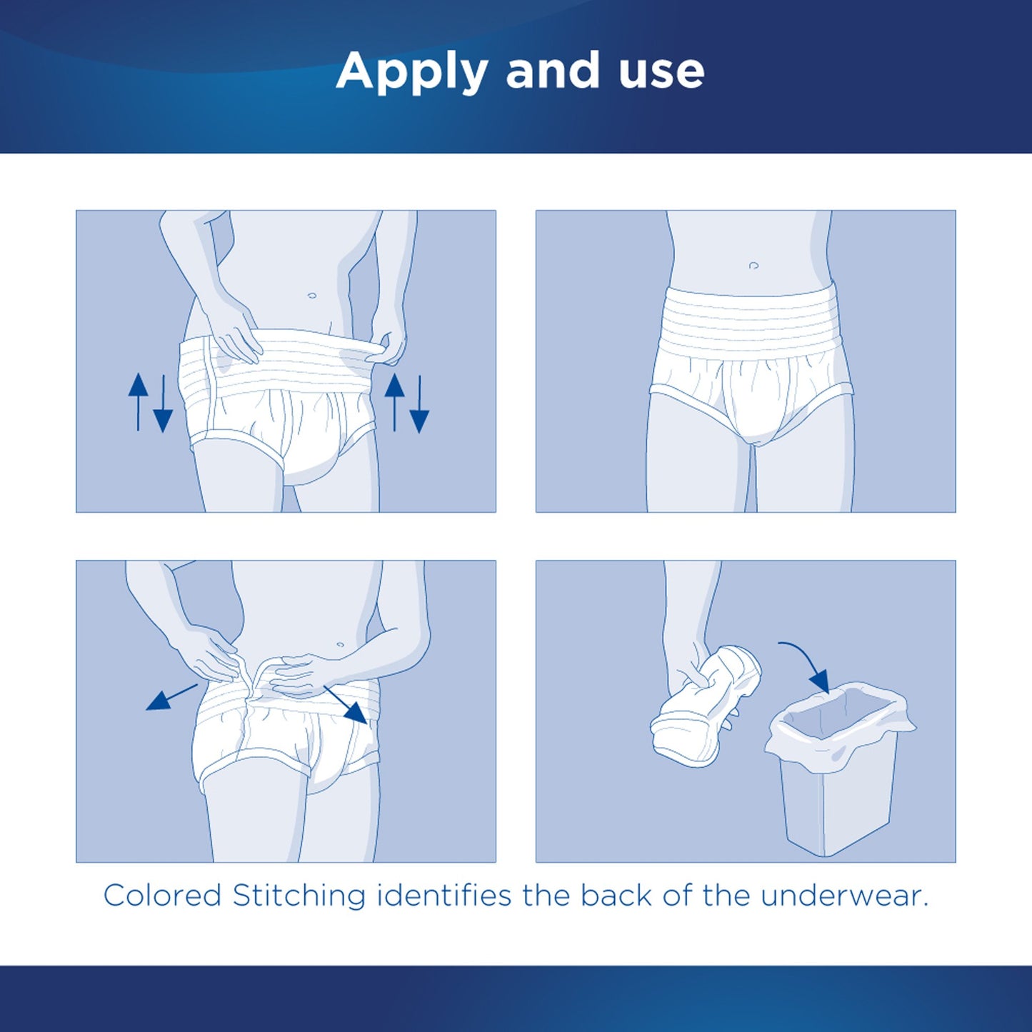 Attends® Discreet Women's Underwear, Level 5, X-Large, 16 ct