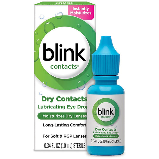 Blink Eye Lubricating Drops for Dry Contact Lenses, 0.34 oz.