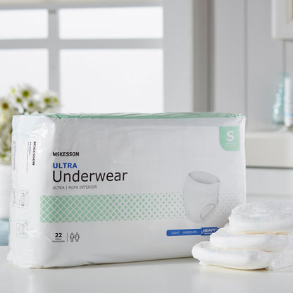McKesson Ultra Heavy Absorbent Underwear, Small, 22 ct