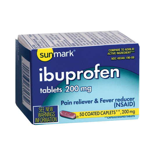 Sunmark® Ibuprofen Pain Relief, 50 ct