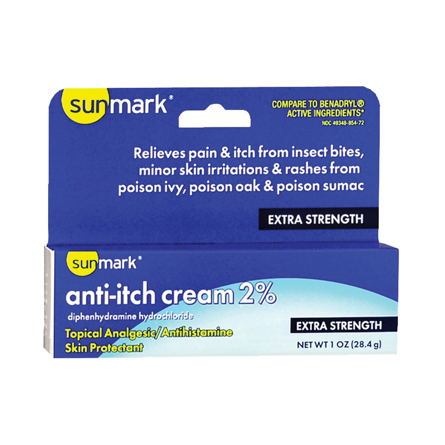 Sunmark® Diphenhydramine / Zinc Acetate Itch Relief, 1 oz. Tube