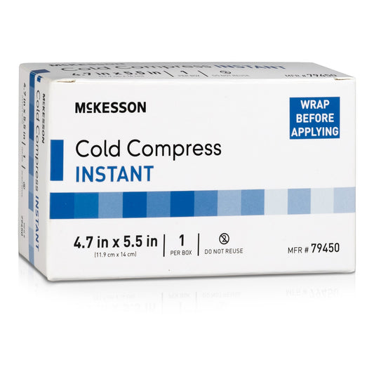 McKesson Instant Cold Pack, 4-7/10 x 5-1/2 Inch, 10 ct