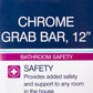 Drive™ Chrome Knurled Grab Bar, 12"