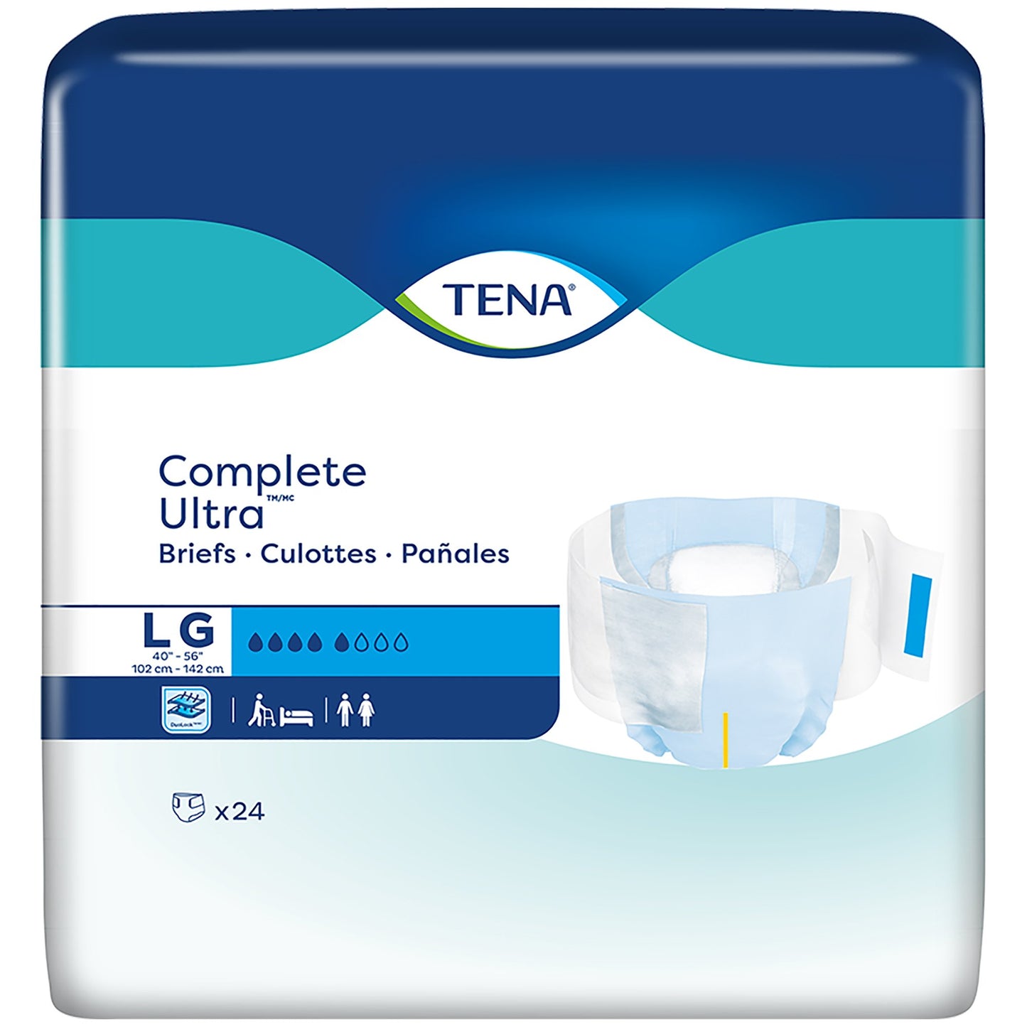 Tena® Complete Ultra™ Incontinence Brief, Large, 24 ct