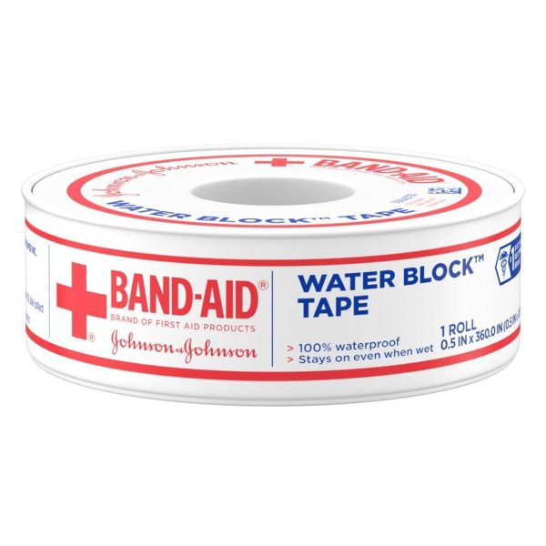 Band-Aid Water Block Tape, 1 Inch x 10 Yard