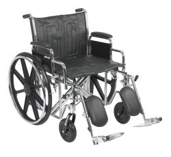 McKesson Bariatric Wheelchair, 22 Inch Seat Width, Legrest