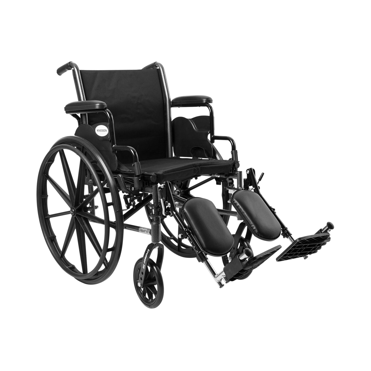 McKesson Lightweight Wheelchair, 18 Inch Seat Width, Legrest