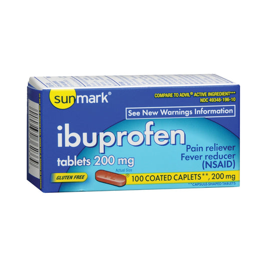 Sunmark® Ibuprofen Pain Relief, 100 ct
