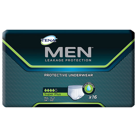 Tena® Men™ Super Plus Absorbent Underwear, Medium / Large, 16 ct