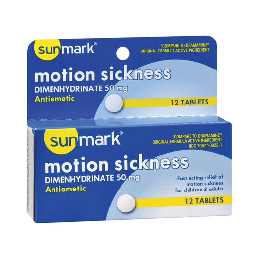Sunmark® Dimenhydrinate Nausea Relief, 12 ct