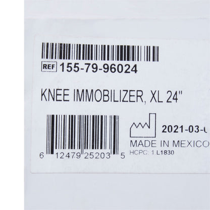 McKesson Knee Immobilizer, 24-Inch Length, Extra Large