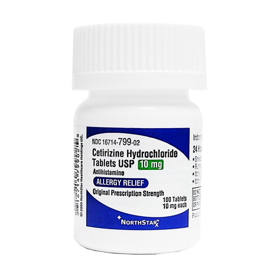 NorthStar Rx Cetirizine Antihistamine, 100 ct