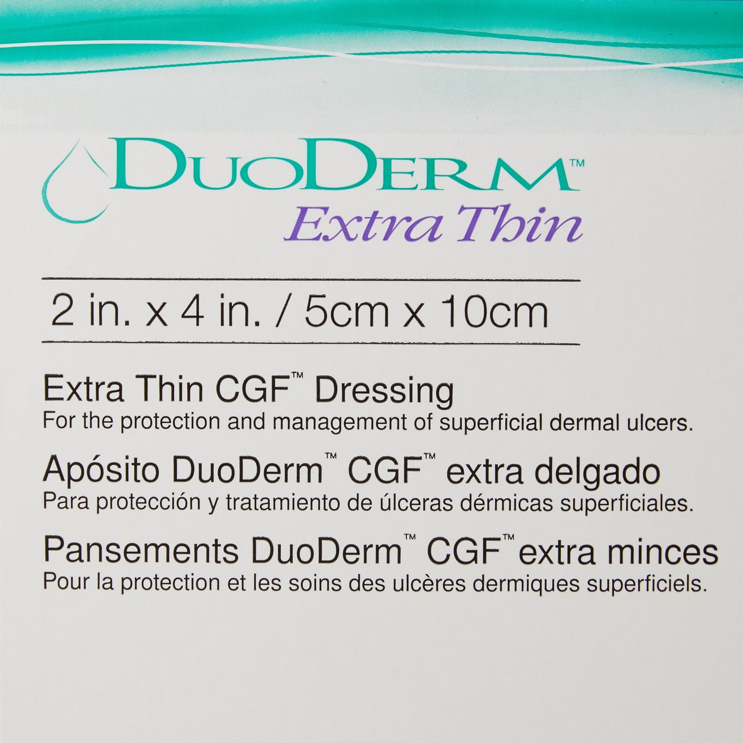 DuoDerm® Extra Thin Hydrocolloid Dressing, 2 x 4 Inch