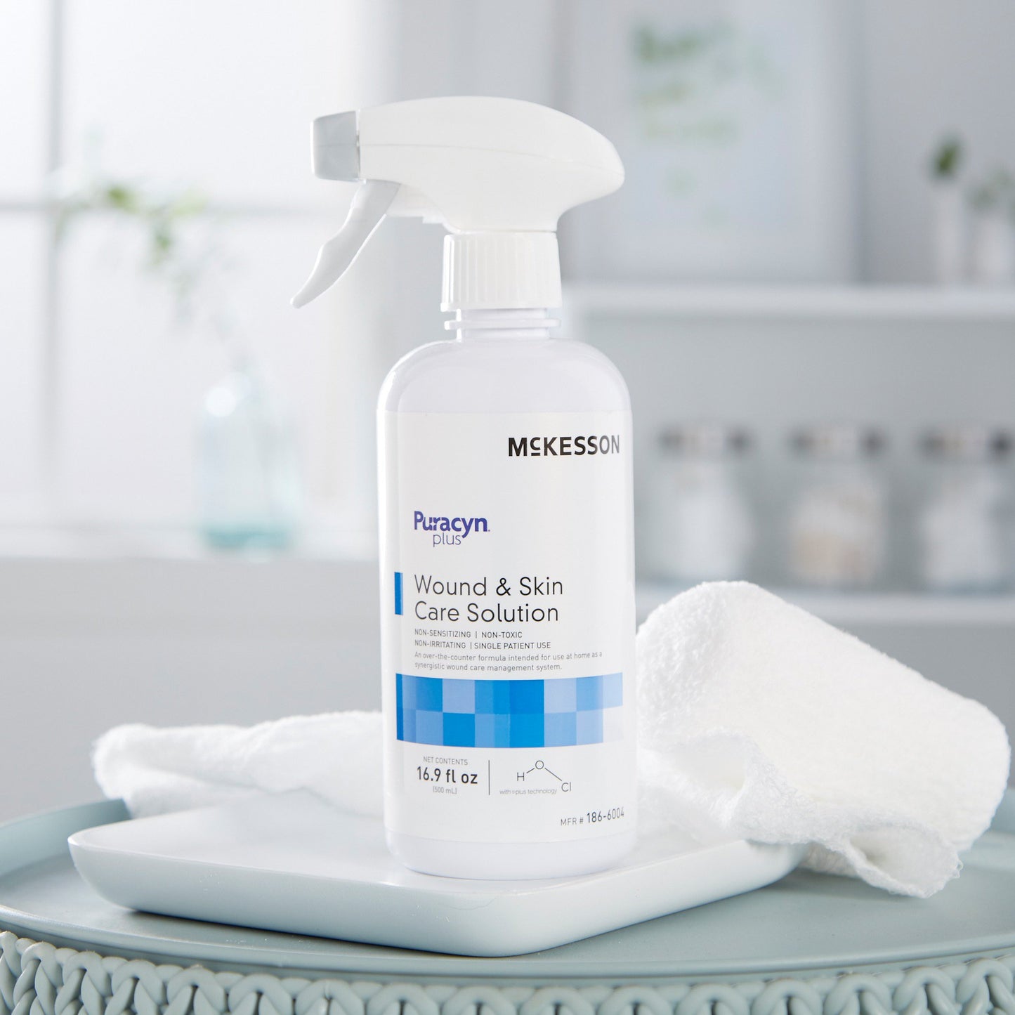McKesson Puracyn® Plus Wound Irrigation Solution, 16.9 oz. Spray Bottle