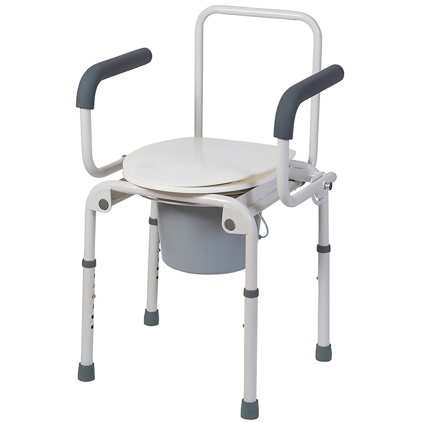 Mabis® Drop-Arm Steel Commode