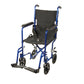 Drive™ Lightweight Transport Chair, Blue, 17-Inch Seat Width