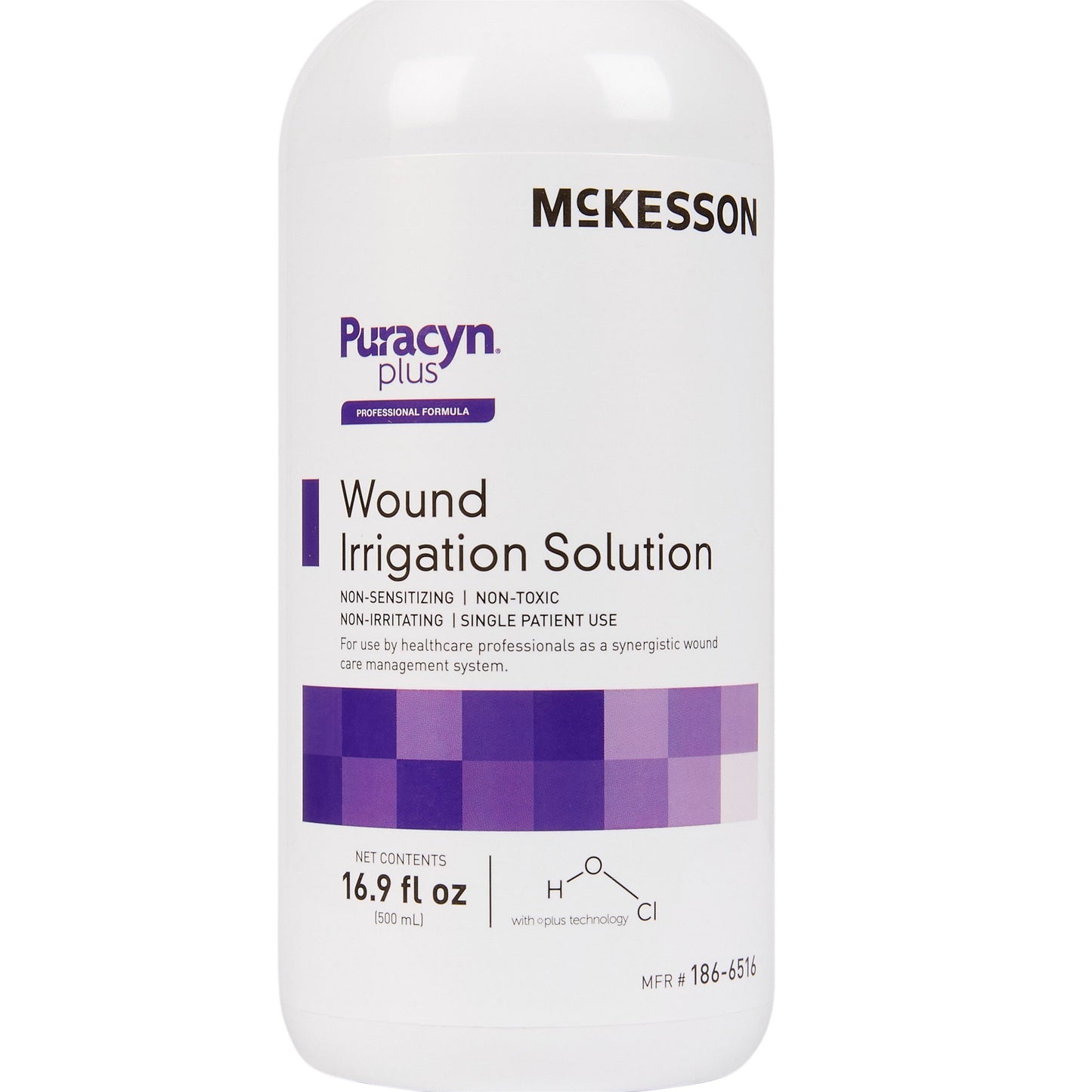 McKesson Puracyn® Plus Professional Wound Irrigation Solution, 16.9 oz, 6 bottles