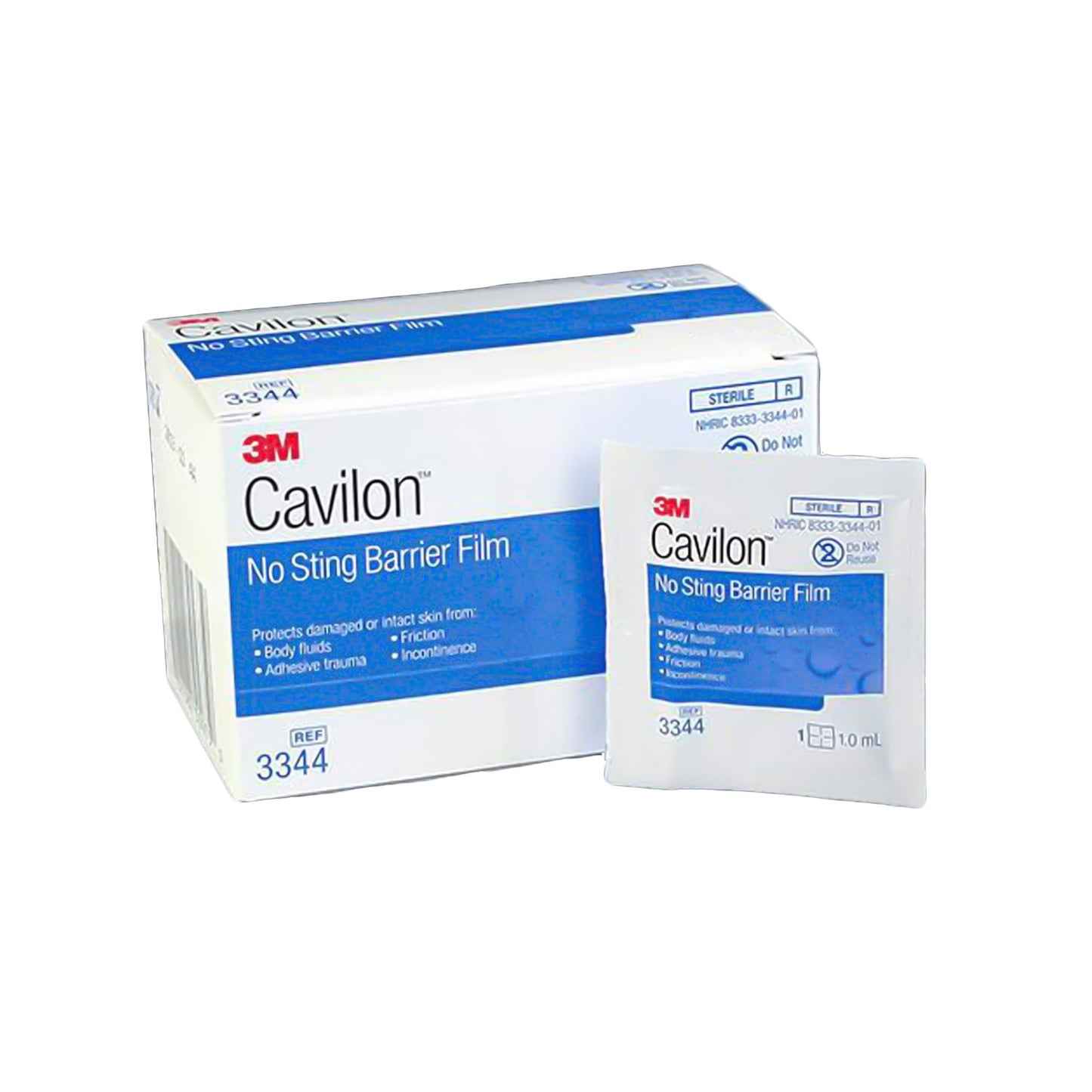 3M Cavilon Barrier Film Wipes, No Sting, Sterile, Single Packet