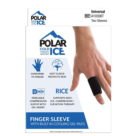 Sleeve, Finger Polar Ice Comprsn Univ (2/Bx 36Bx/Cs), 2 ct