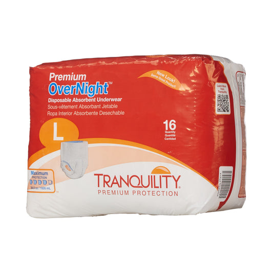 Tranquility® Premium OverNight™ Absorbent Underwear, Large, 16 ct