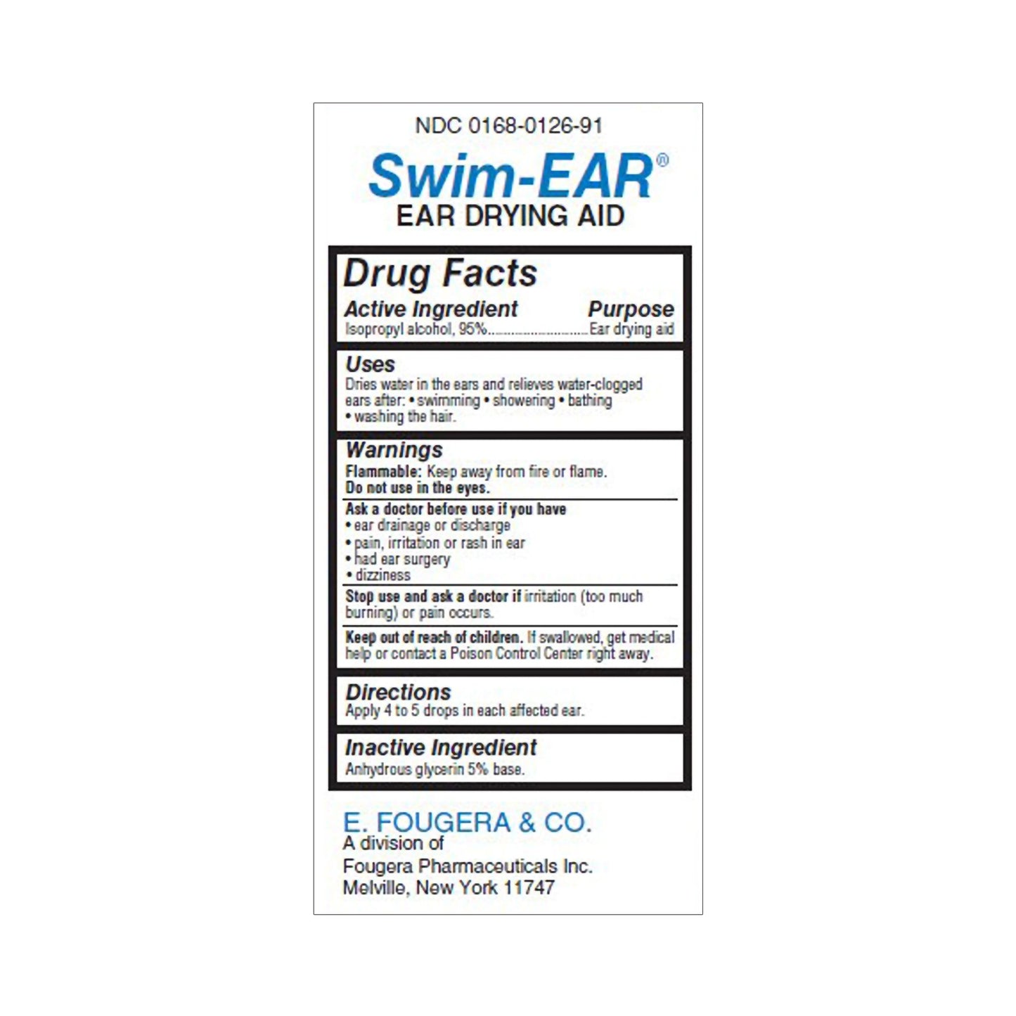 Sandoz Swim-Ear® Ear Drops, 1 Fl. Oz.