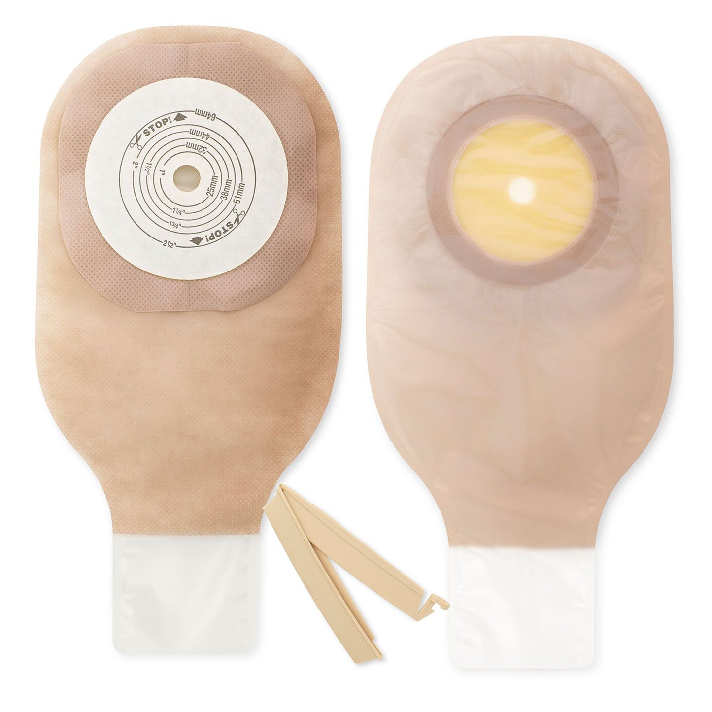 Premier™ One-Piece Drainable Ultra-Clear Ostomy Pouch, 12 Inch Length, Up to 2.5 Inch Stoma, 10 ct