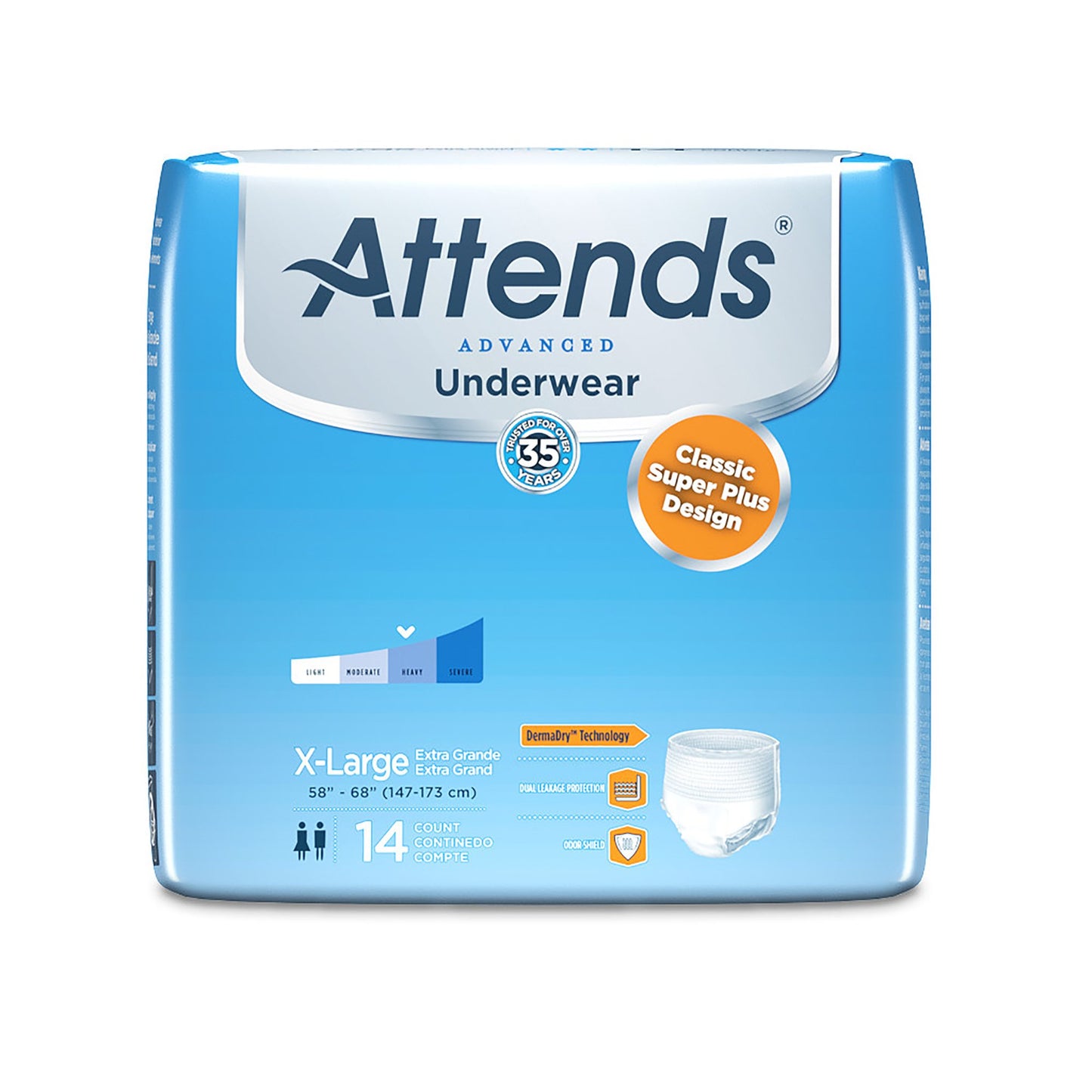 Attends® Advanced Underwear, X-Large, 14 ct