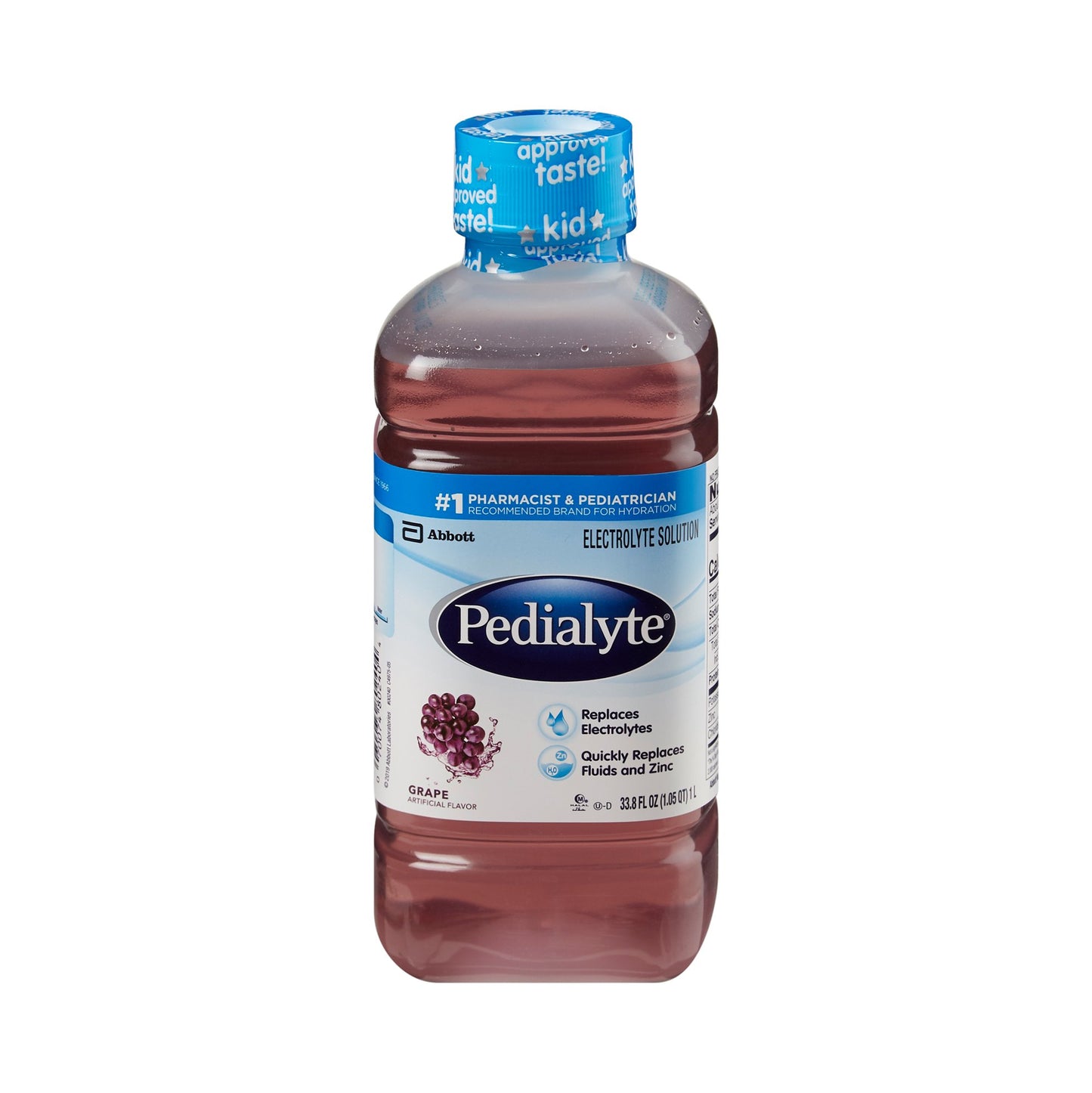 Pedialyte® Grape Oral Electrolyte Solution, 1 Liter, 8 pack