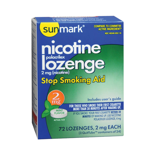 Sunmark® 2 mg Nicotine Polacrilex Stop Smoking Aid, Lozenge