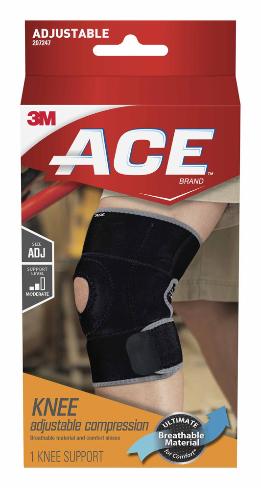 ACE Adjustable Knee Brace, Support & Compression for Arthritic and Painful Knee Joints