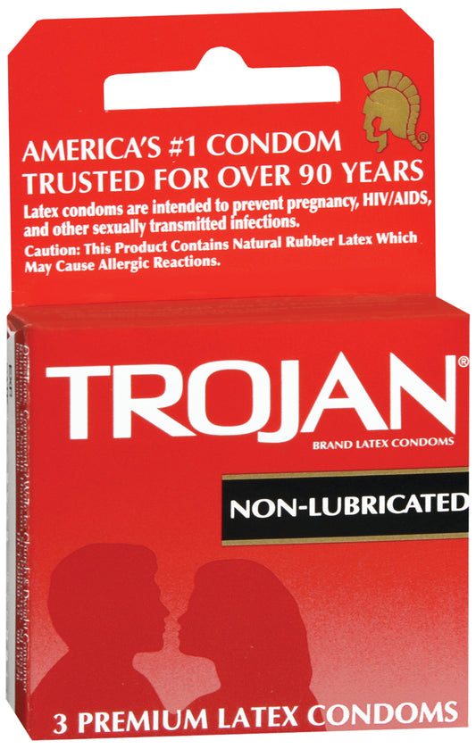 Trojan® Nonlubricated Condom, 3 ct