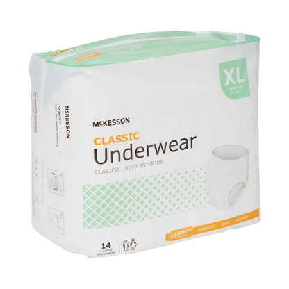 McKesson Classic Light Absorbent Underwear, XL, 14 ct