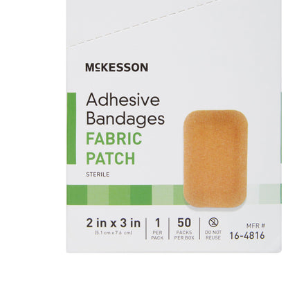 McKesson Tan Adhesive Strip, 2 x 3 Inch, 1200 ct