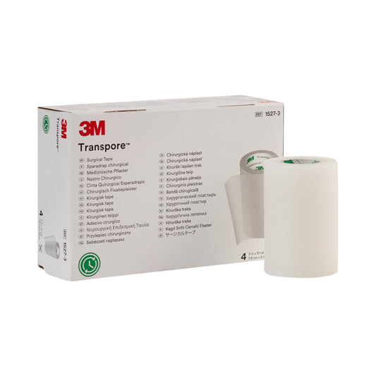 3M™ Transpore™ Plastic Medical Tape, 3 " x 10 Yard, Transparent