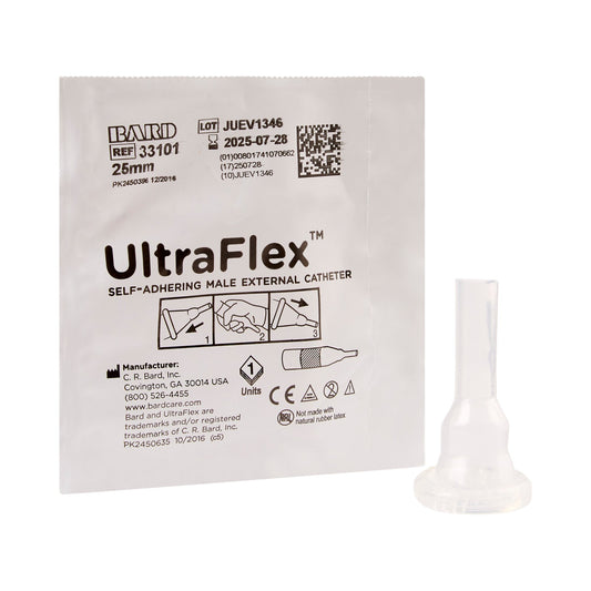 Bard UltraFlex® Male External Catheter, Small, 100 ct