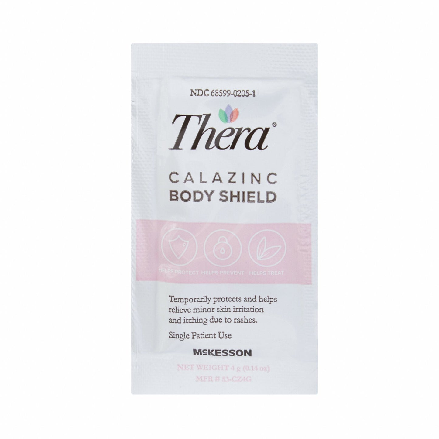 Thera Calazinc Body Shield Skin Protectant, 4 grams, 144 ct