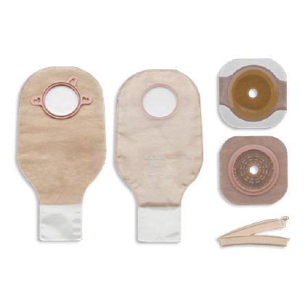 New Image™ Two-Piece Drainable Clear Ileostomy /Colostomy Kit, 12 Inch Length, 2.25 Inch Flange, 5 ct