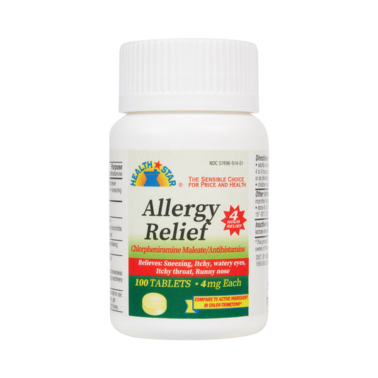 Health*Star® Chlorpheniramine Maleate Allergy Relief, 100 ct