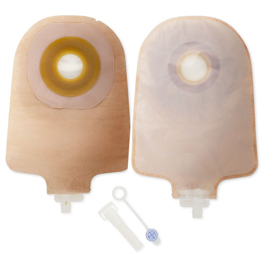 Premier™ One-Piece Drainable Transparent Urostomy Pouch, 9 Inch Length, 1.25 Inch Stoma, 10 ct