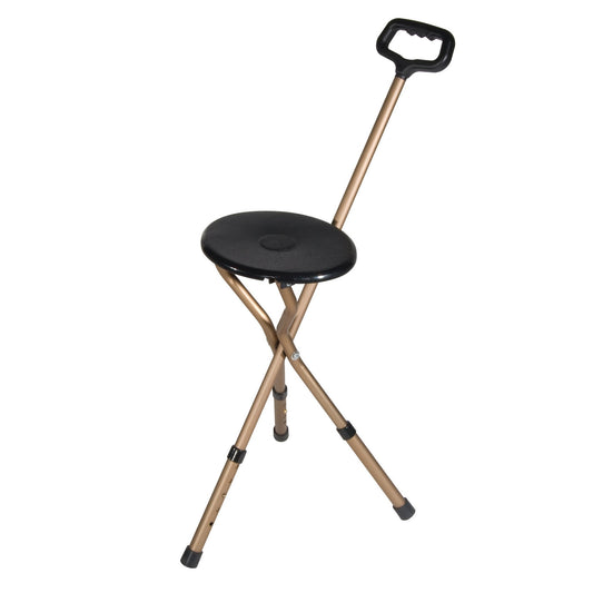 Drive™ Aluminum Seat Cane, 34 – 38 Inch Height