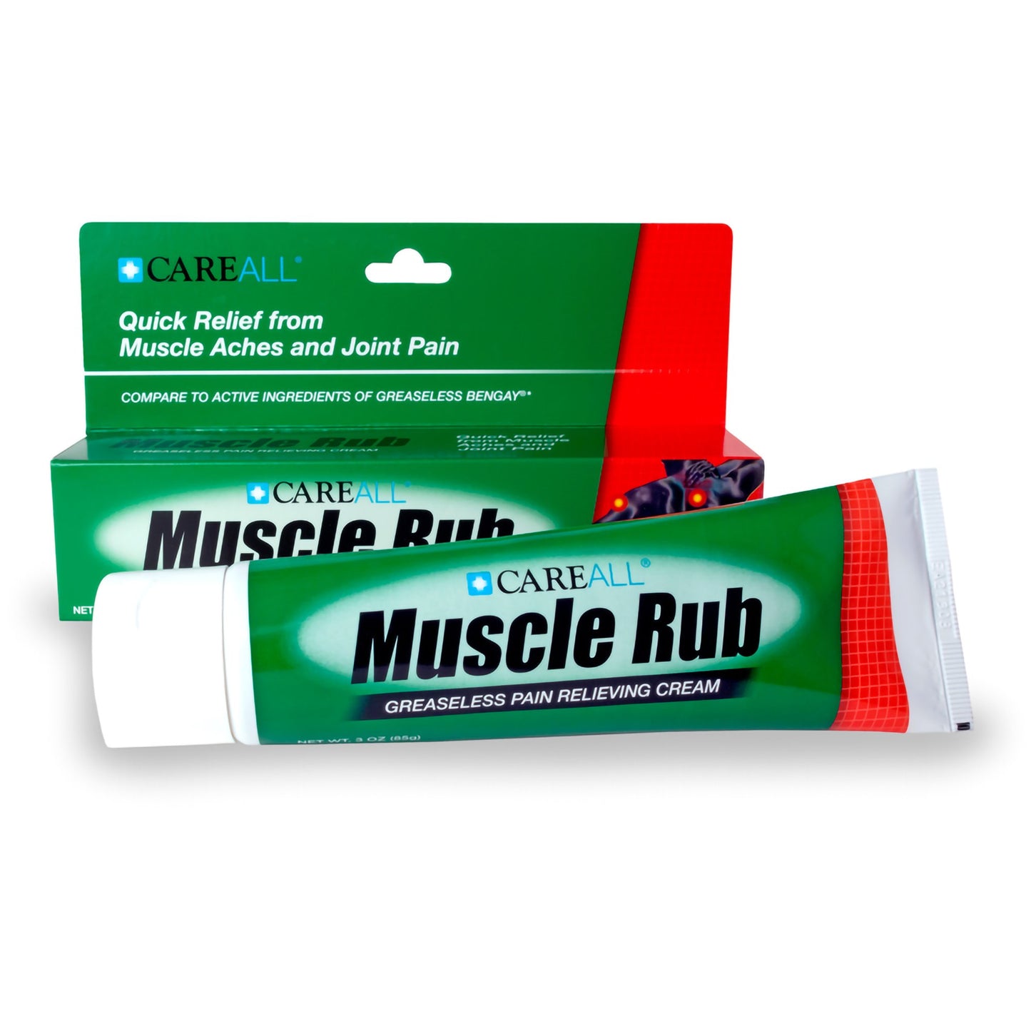 CareAll® Muscle Rub Topical Pain Relief Cream, Menthol, 3 fl oz