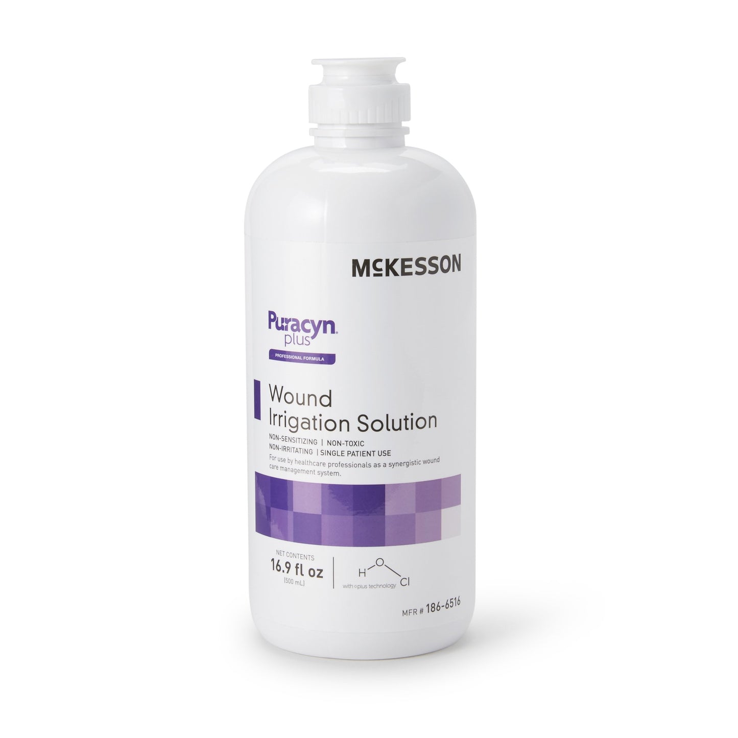 McKesson Puracyn® Plus Professional Wound Irrigation Solution, 16.9 oz, 6 bottles